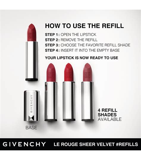 givenchy sheer velvet lipstick.